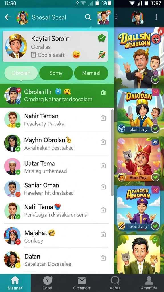 Beragam pilihan permainan judi tersedia dalam aplikasi ini.
