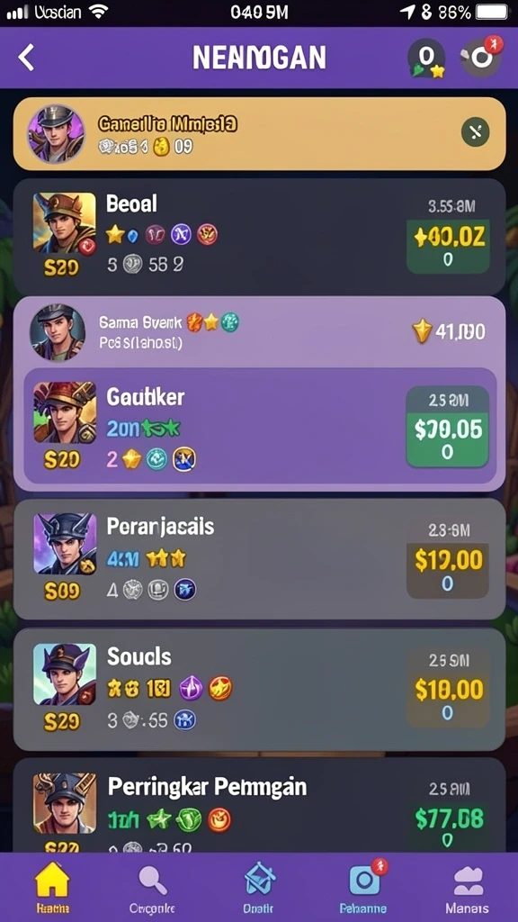 Screenshot menunjukkan saat karakter beraksi dalam permainan.