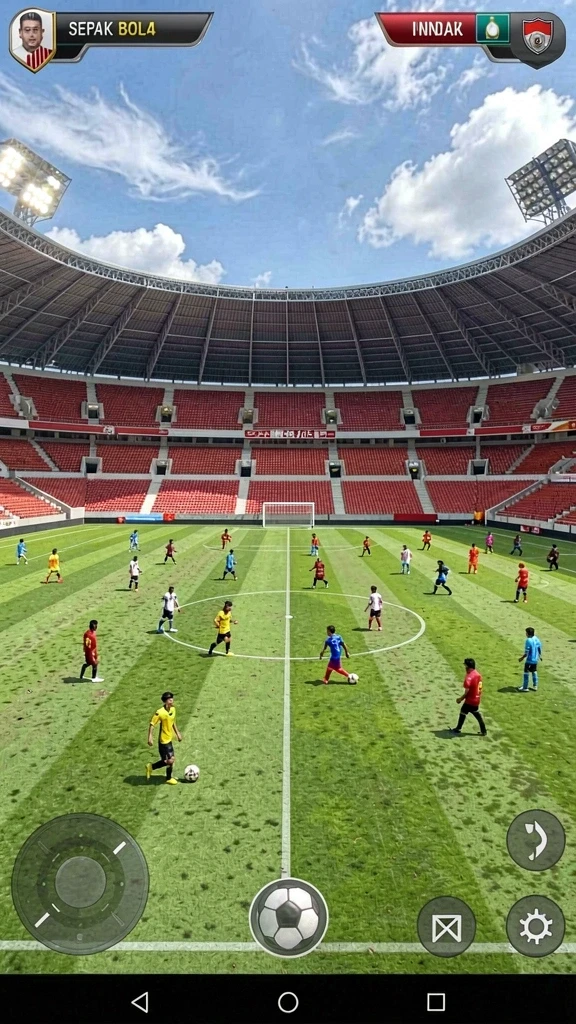 Tampilan awal yang menarik dengan karakter utama.