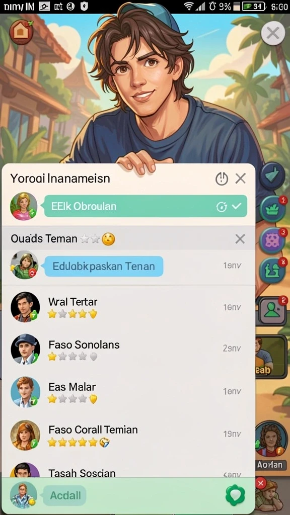 Tampilan antarmuka FAV77 yang menarik dan ramah pengguna.