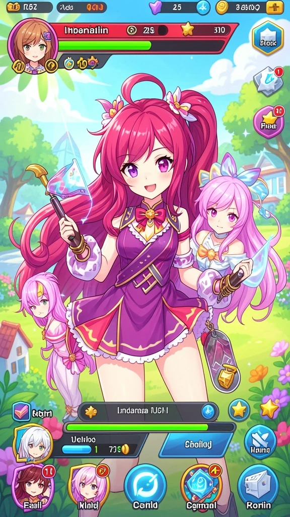 Tangkapan layar menunjukkan karakter utama saat beraksi.