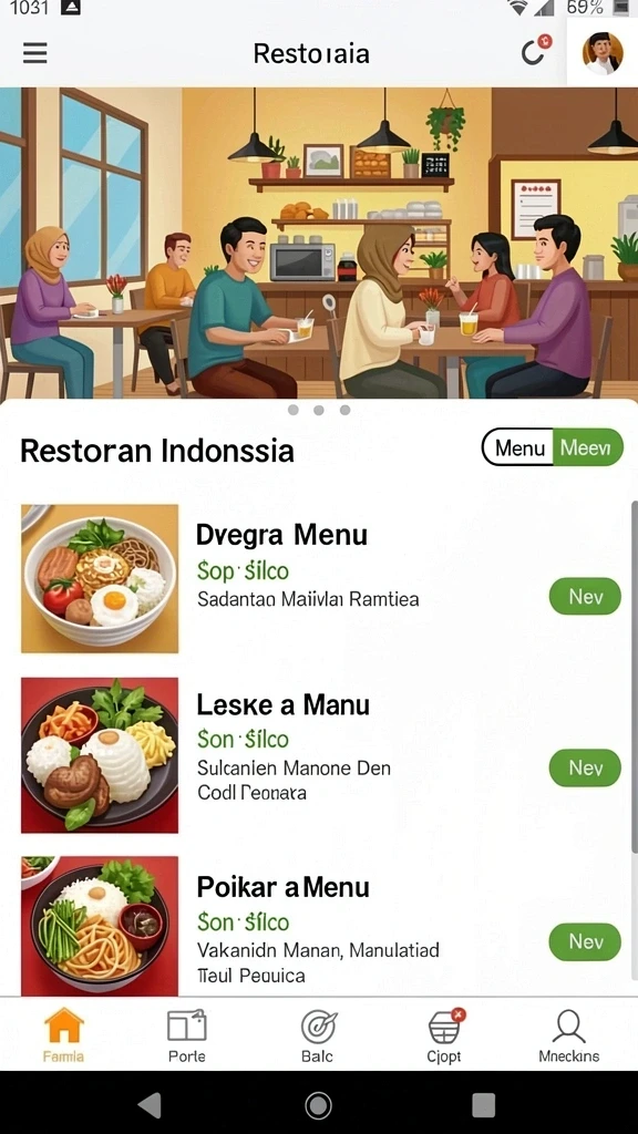 Berbagai pilihan permainan yang seru dan menghibur.