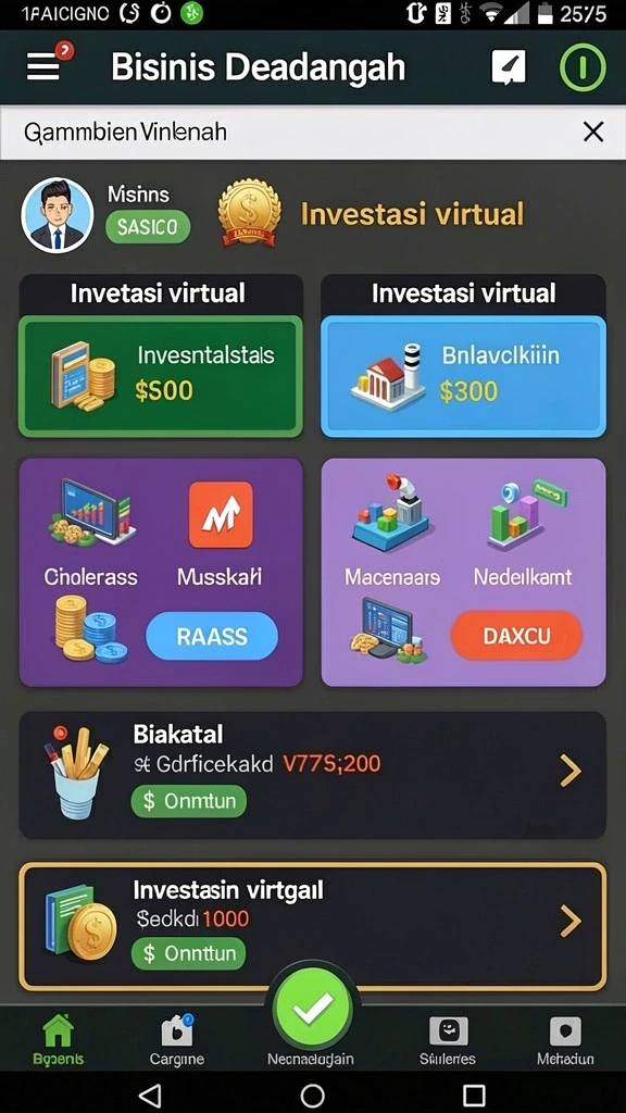 Screenshot memperlihatkan fitur bonus yang menguntungkan.