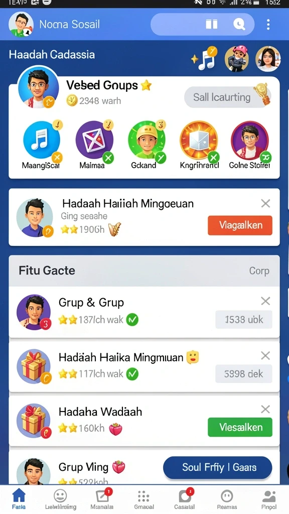 Serunya berkompetisi dengan teman-teman di dalam game.