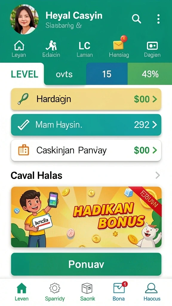Tampilan antarmuka pengguna yang intuitif dan menarik.