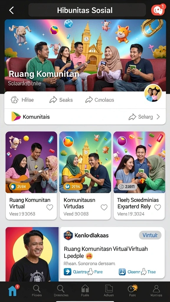 Fitur multiplayer yang memungkinkan bermain bersama teman.