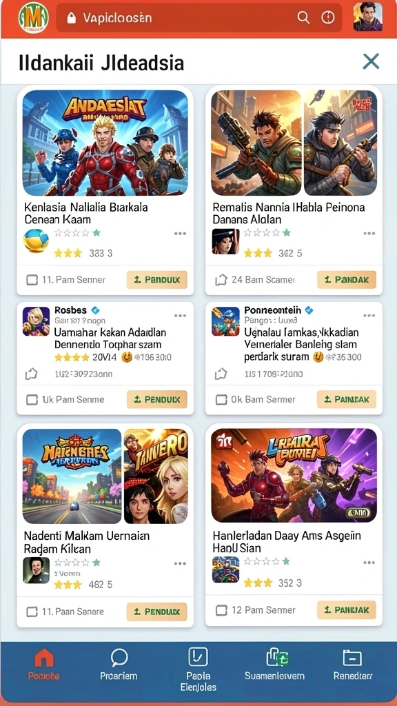 Tampilan awal permainan yang memukau.