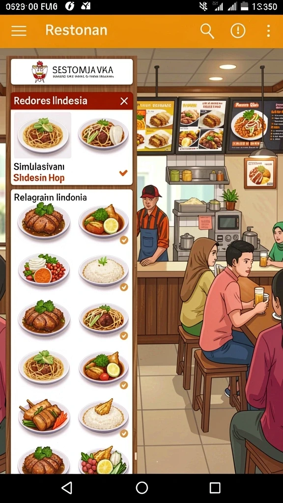 Momen seru saat bertarung melawan musuh.