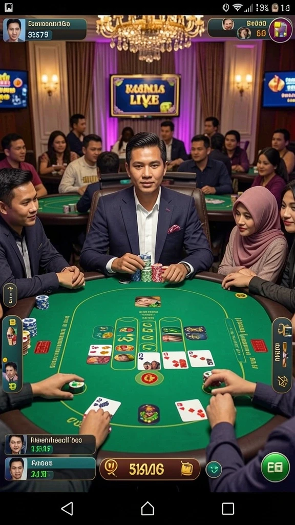 Screenshot pertama menampilkan tema slot yang eksotis dan menarik.