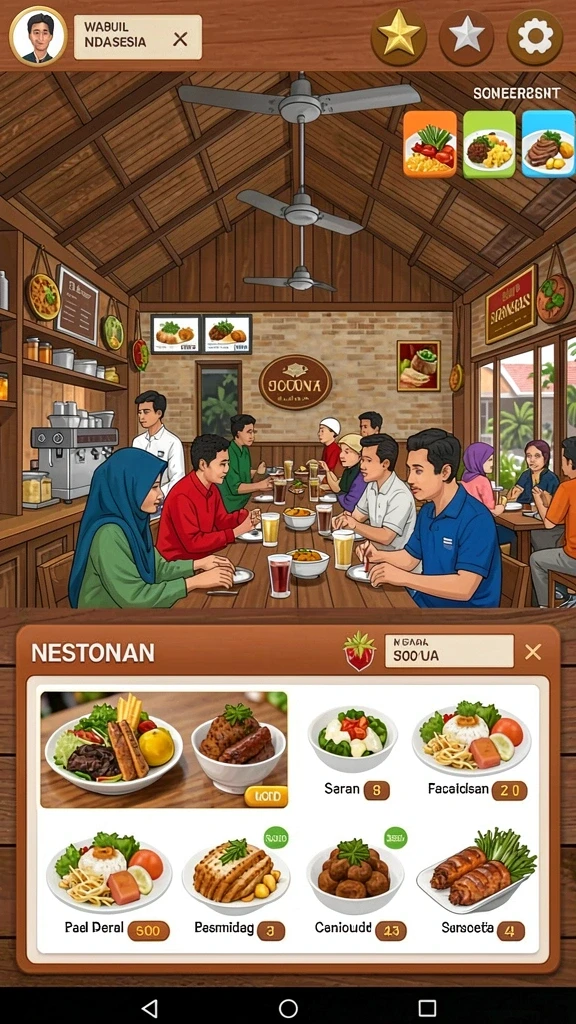 Tampilan antarmuka pengguna yang modern dan menarik.