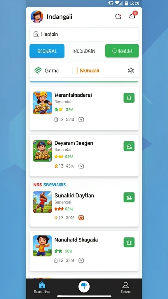Tampilan level baru yang penuh tantangan.