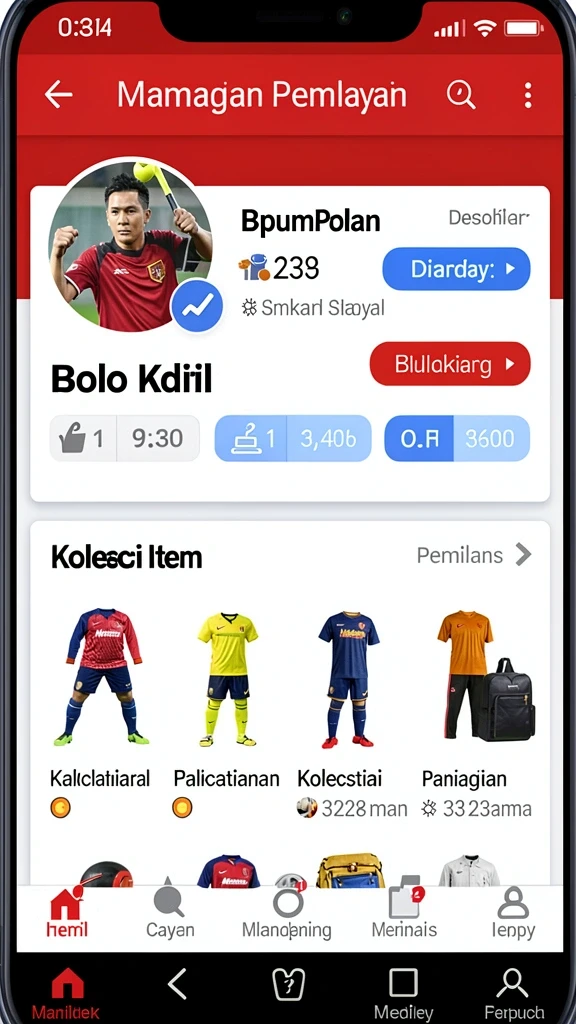 Tampilan karakter yang menarik dan detail.