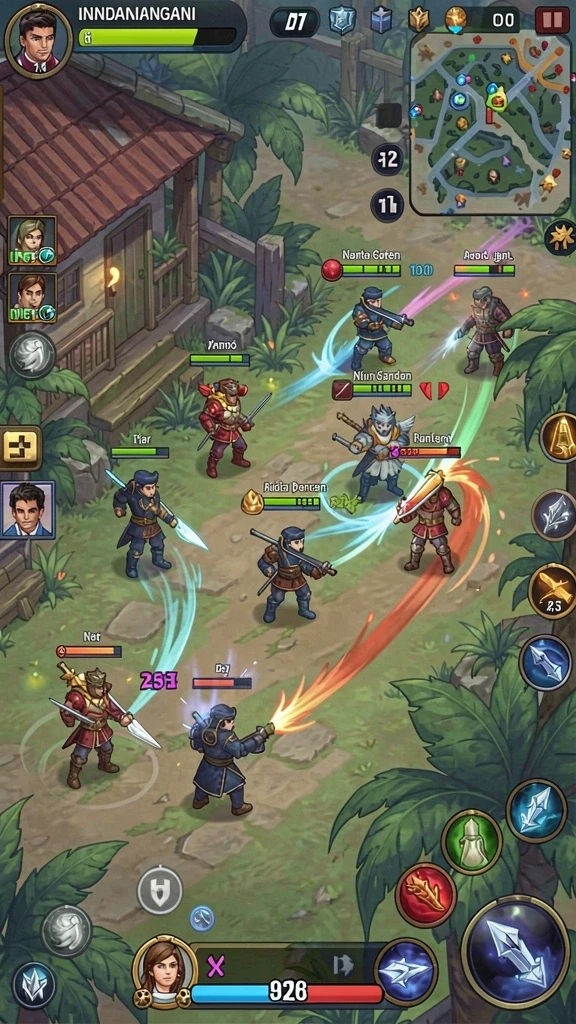 Level yang penuh tantangan dan strategi.