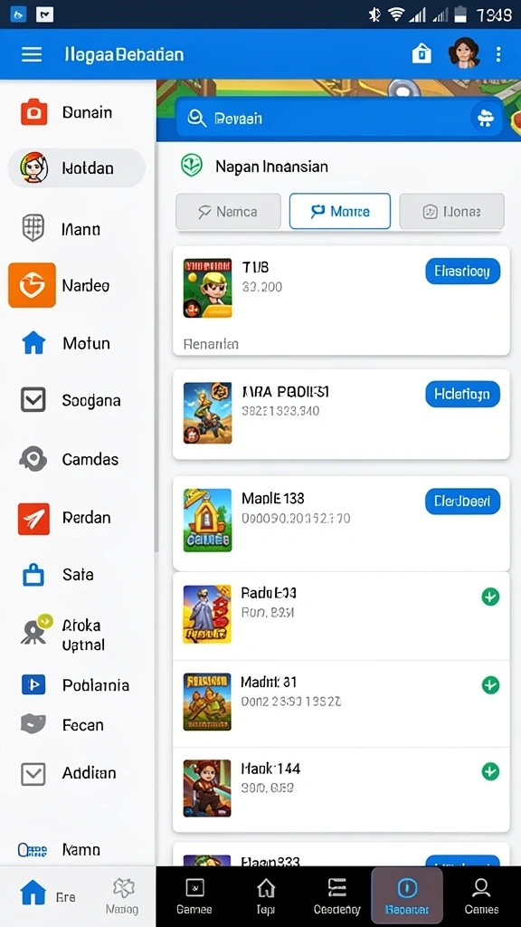 Tampilan awal permainan yang menawan.