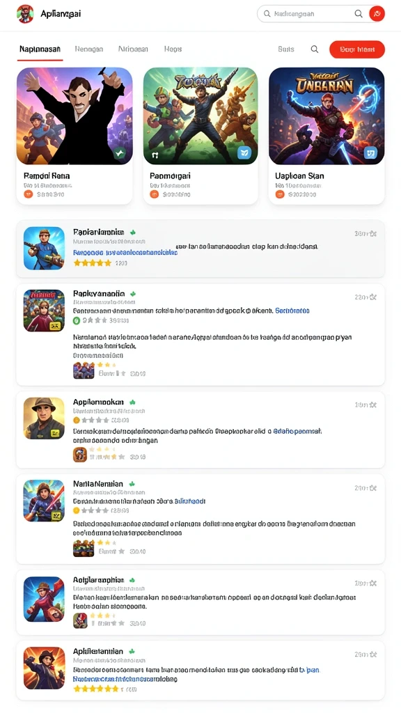 Fitur mode permainan yang beragam.