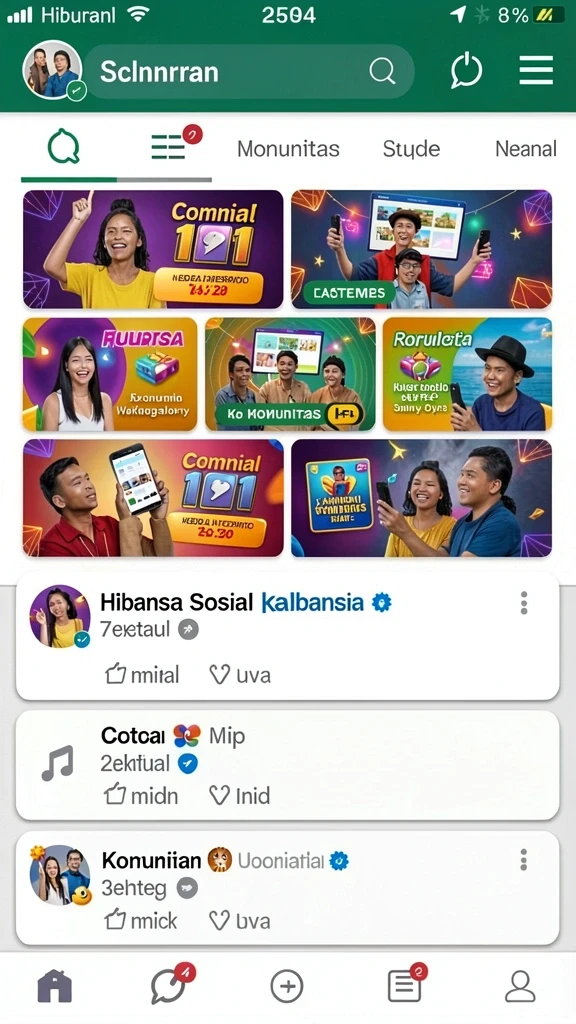 Tampilan karakter yang dapat disesuaikan.