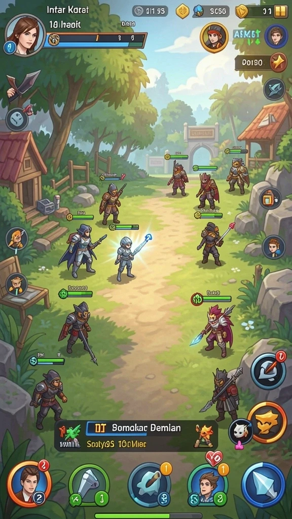 Screenshot fitur kustomisasi karakter yang menarik.