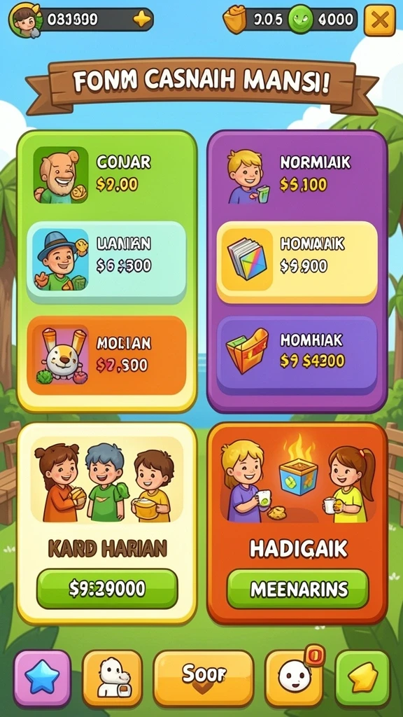 Fitur sosial yang memungkinkan interaksi antar pemain.