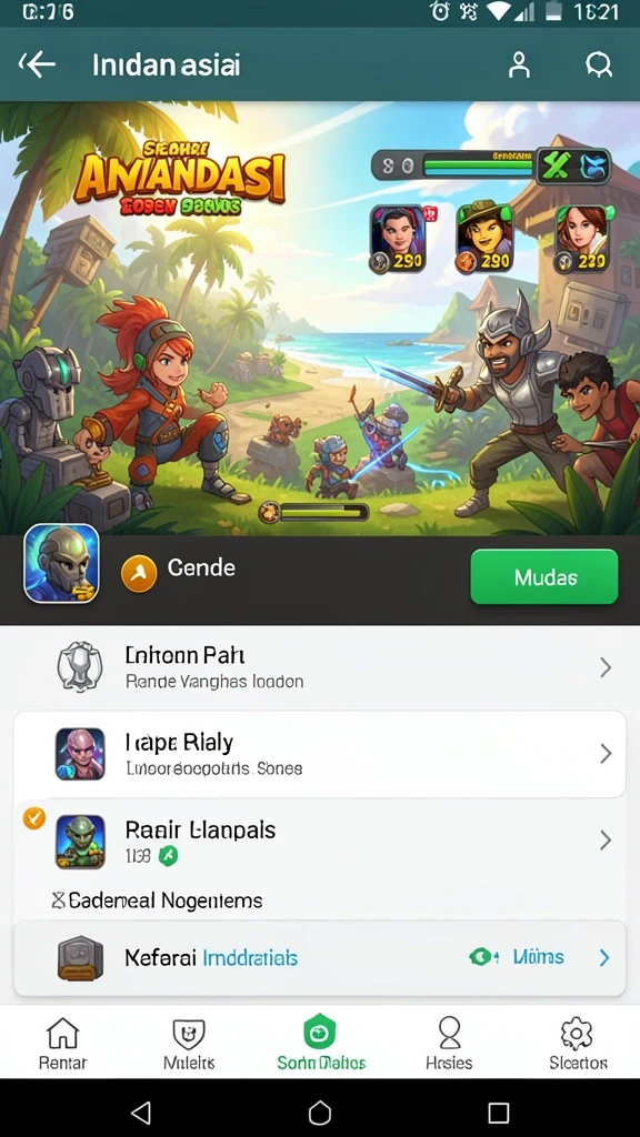 Fitur chat yang memungkinkan interaksi antar pemain.