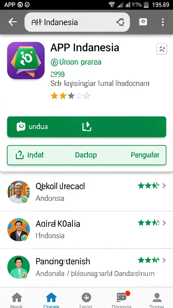 Screenshot menunjukkan tampilan antarmuka aplikasi yang menarik.