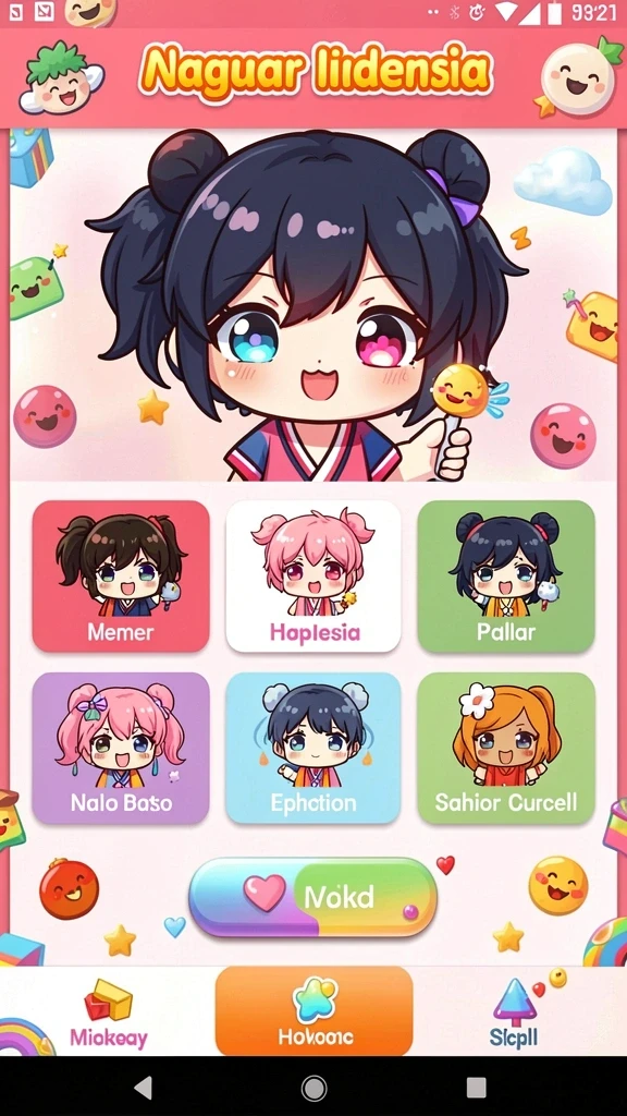 Karakter unik dan menarik di dalam game.